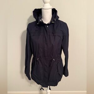 EUC - Banana Republic Navy Hooded Jacket